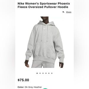 Nike Women's Sportswear Phoenix Fleece Oversized Pullover Hoodie